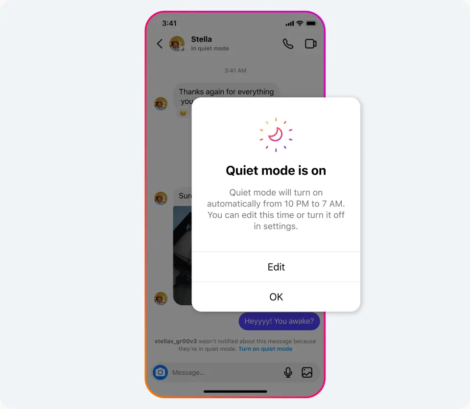 Instagram Introduces New Quiet Mode