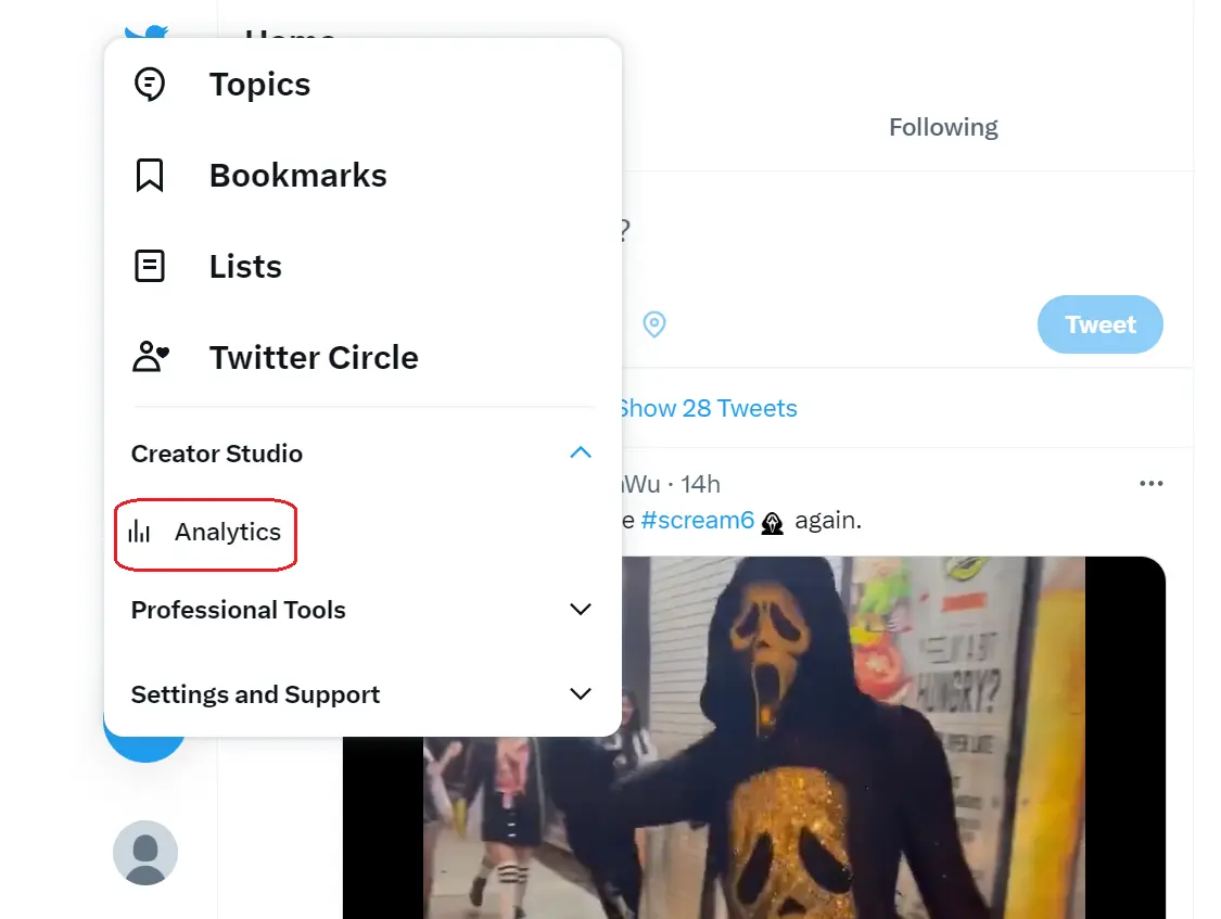 Analytics Option