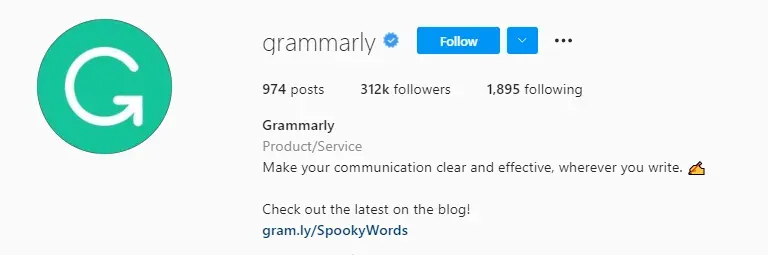 Grammarly-Instagram