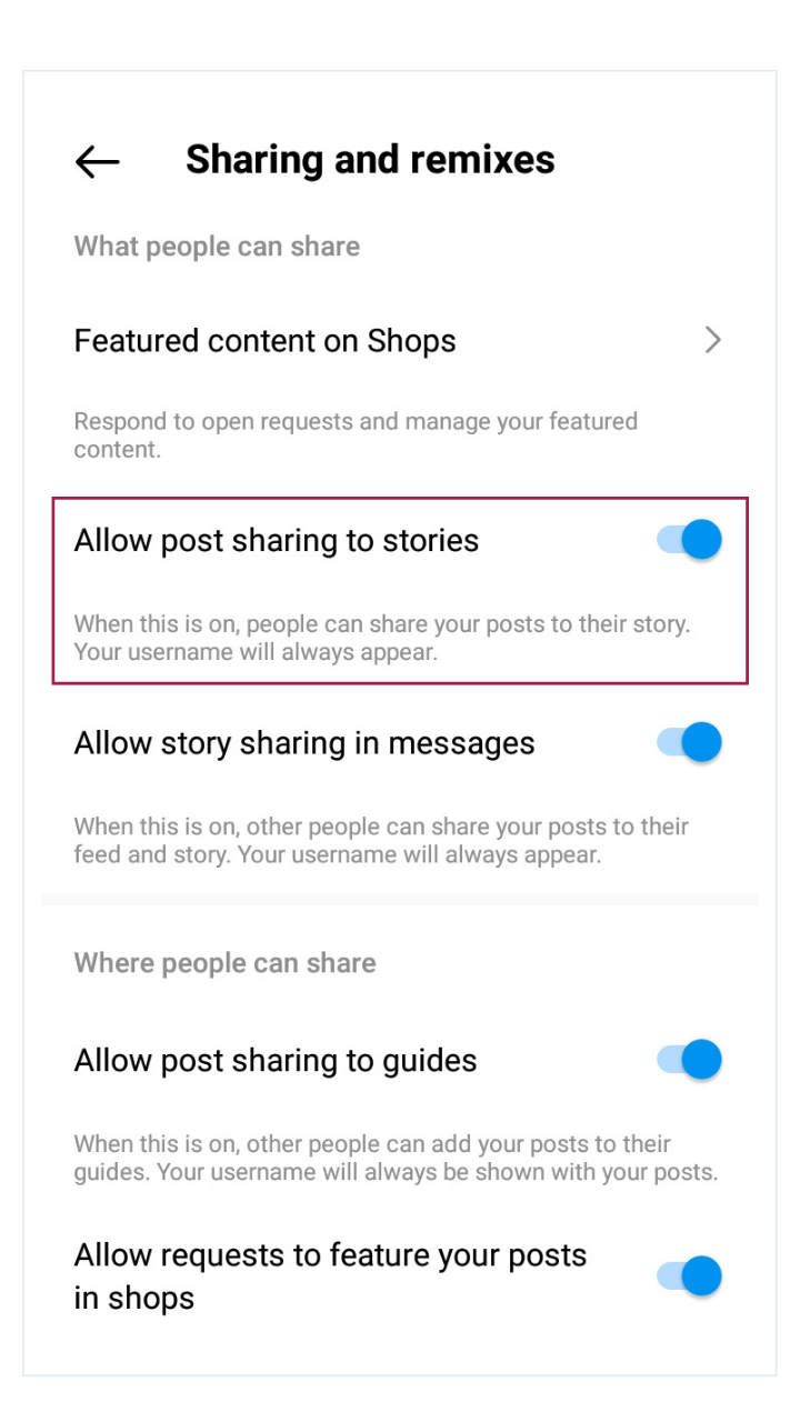 How To Allow Others To Repost Your Post On Instagram
