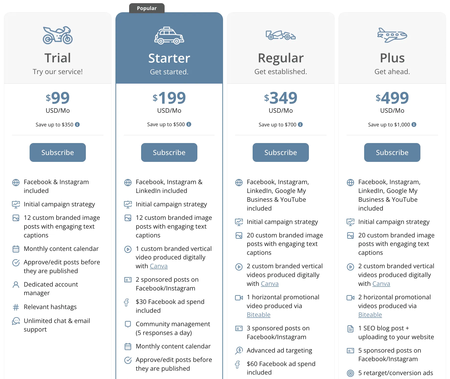 Define Service Offerings