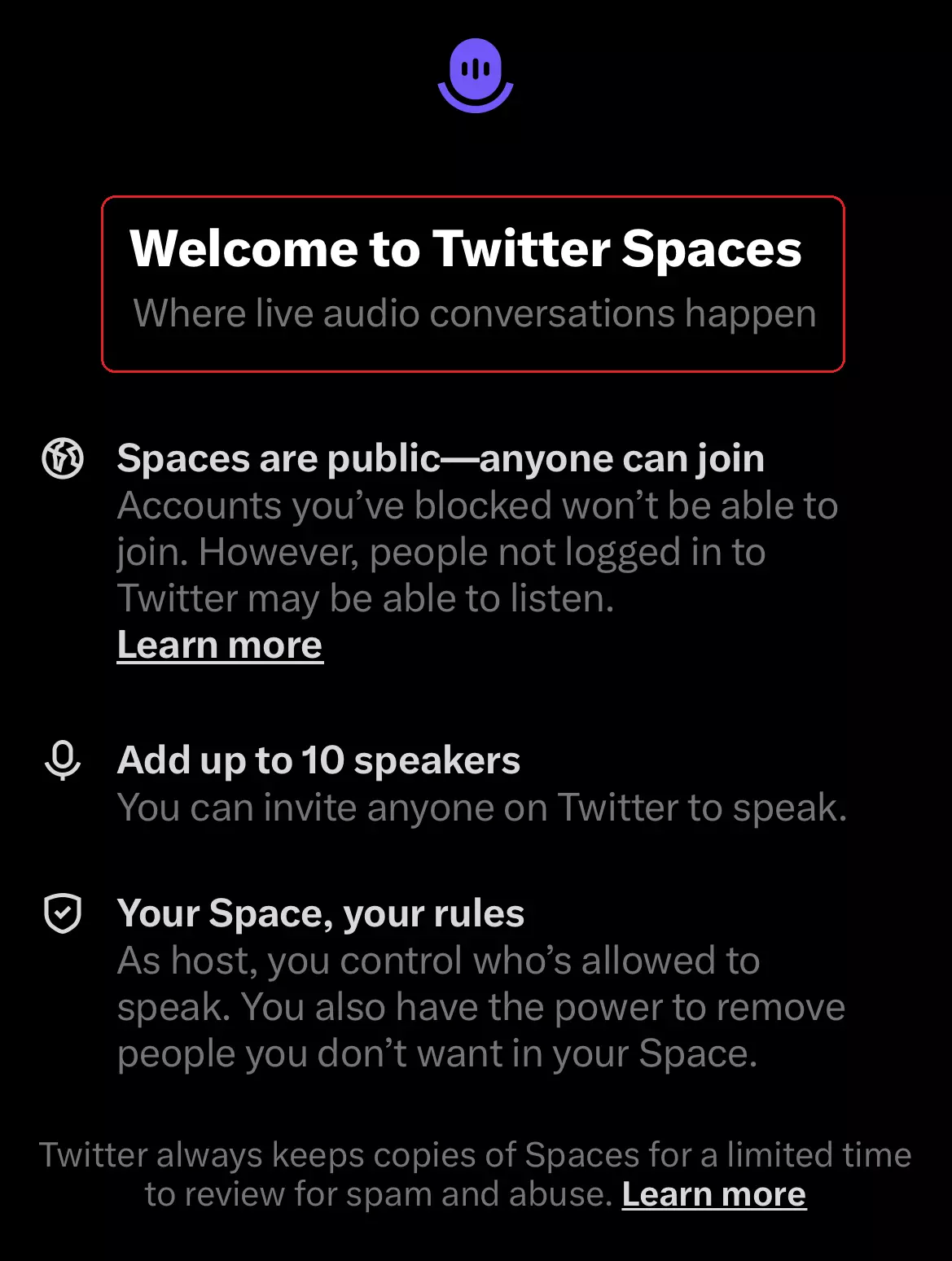 Twitter-spaces