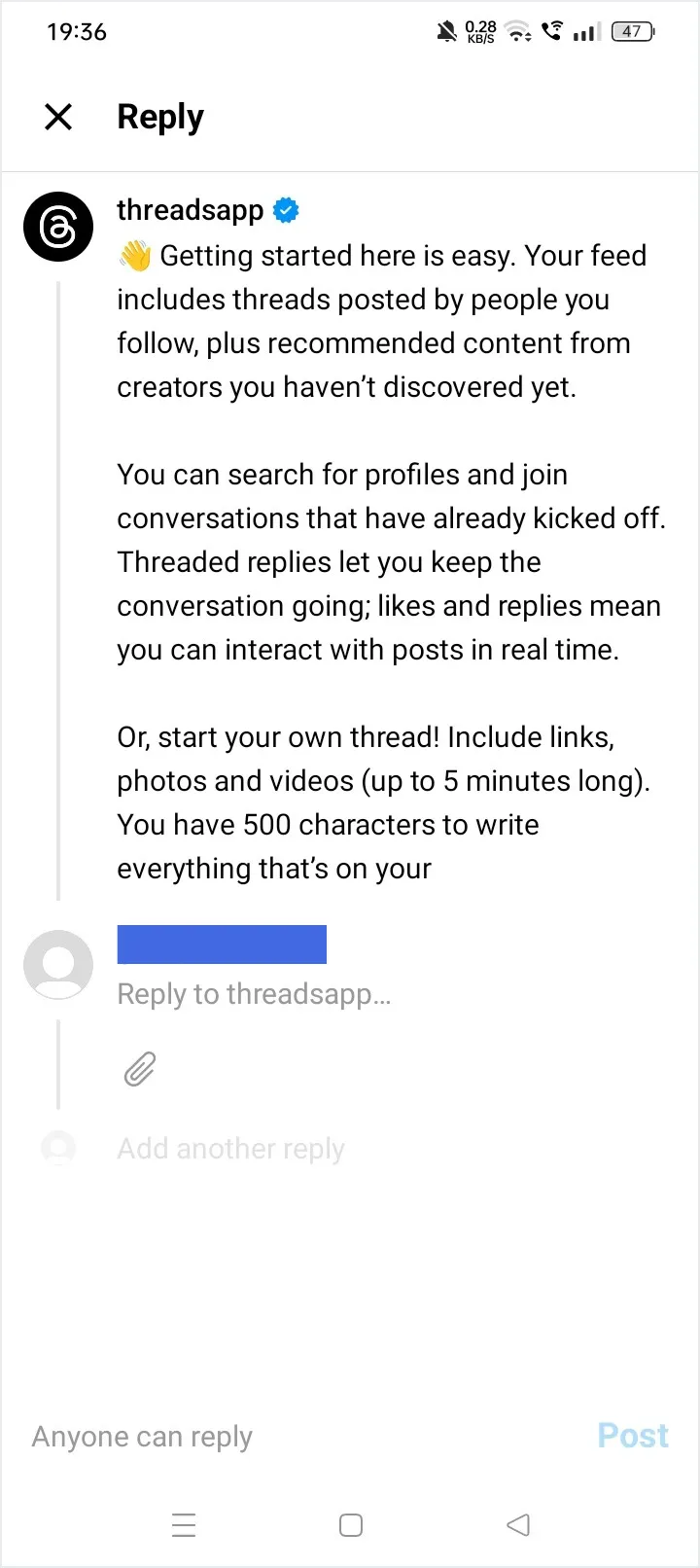 How To Share In Threads