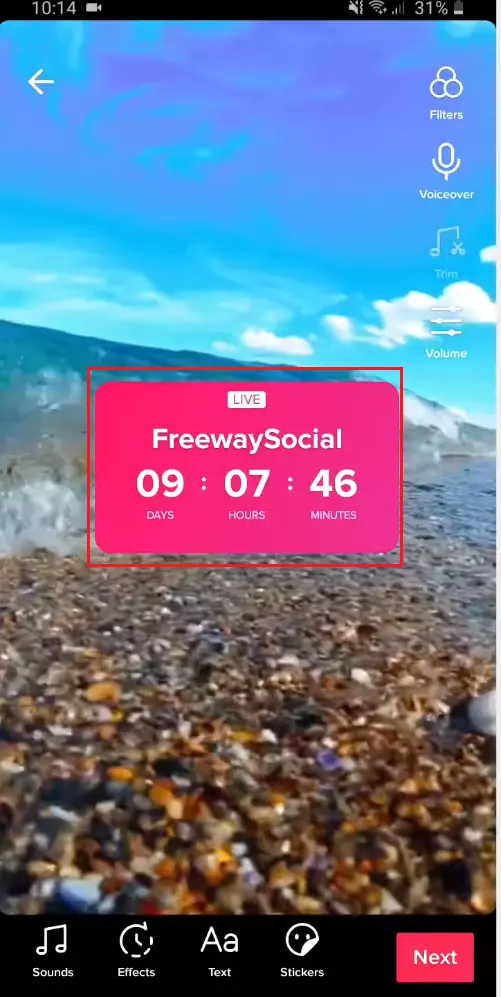 Live-countdown-sticker