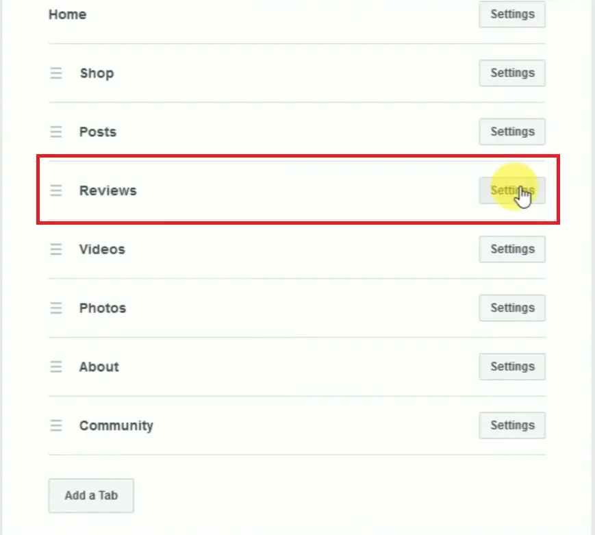 Hiding Facebook Reviews Section