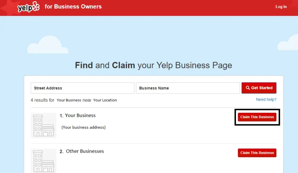 Claim Your Yelp Business Profile