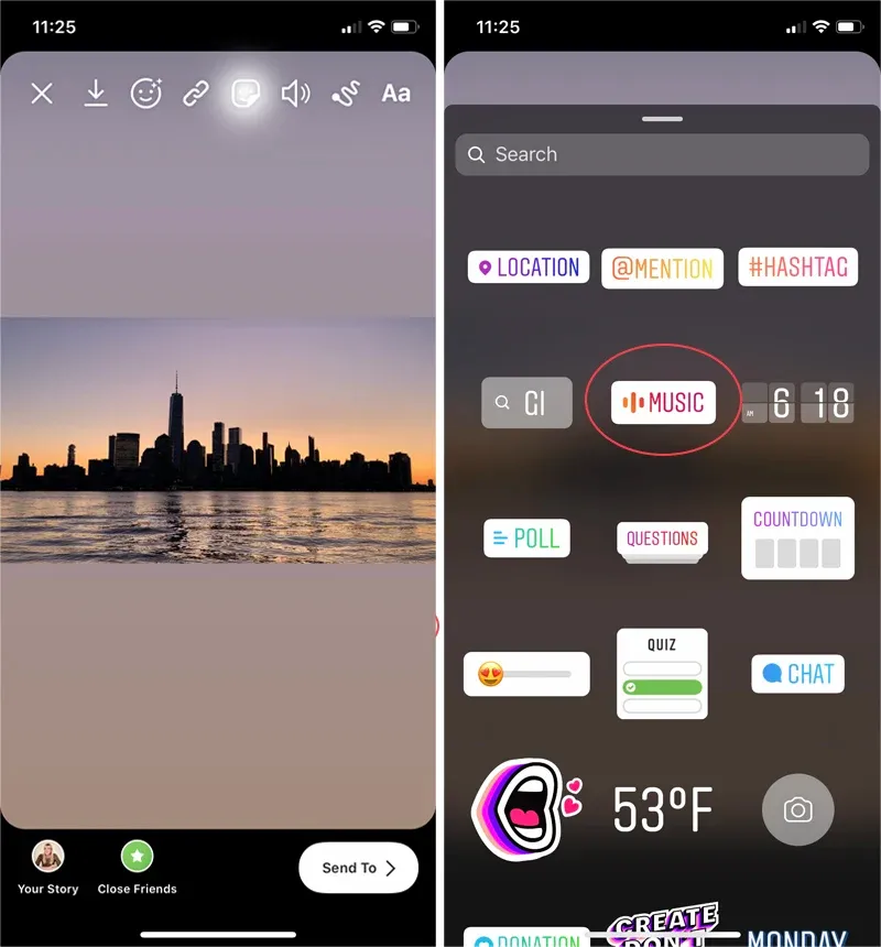 Add Music to Your Stories