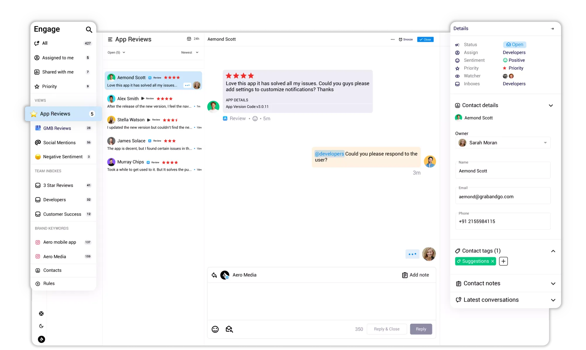 Social-Inbox-for-Reputation-management