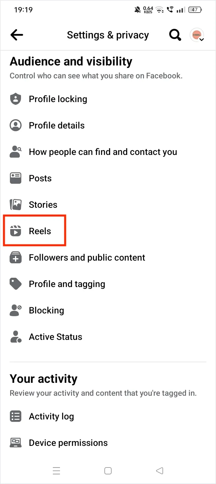 How To Remove Reels From Your Own Facebook Account Step 3