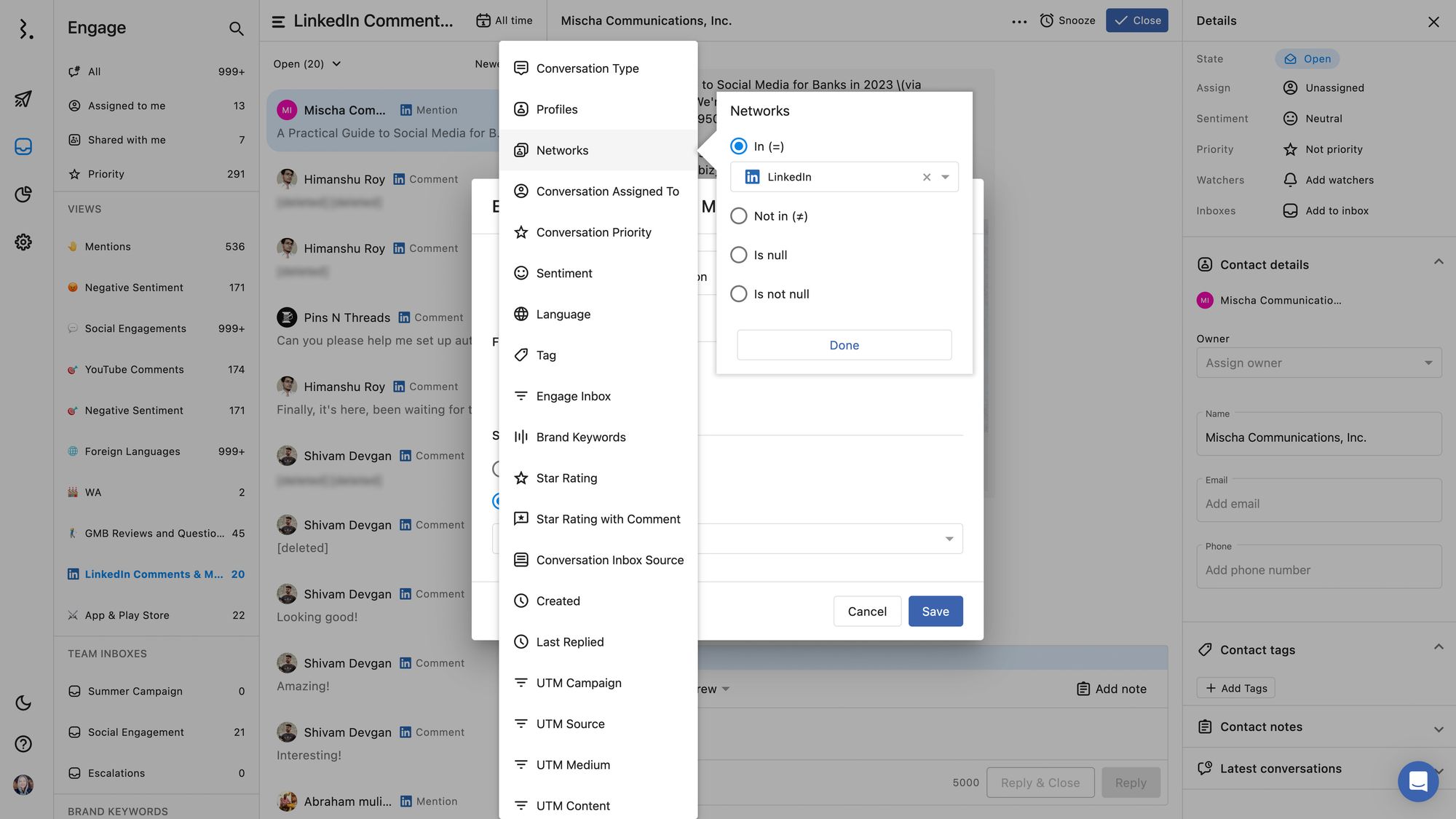 Centralized Inbox For LinkedIn Comments