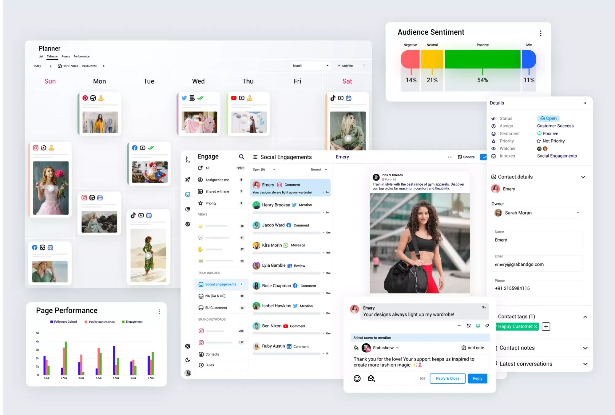 Planner-Engage-Sentiment