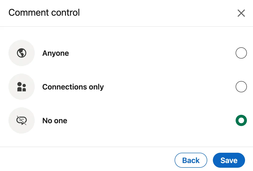 How To Turn Off Comments On LinkedIn Posts Before Posting