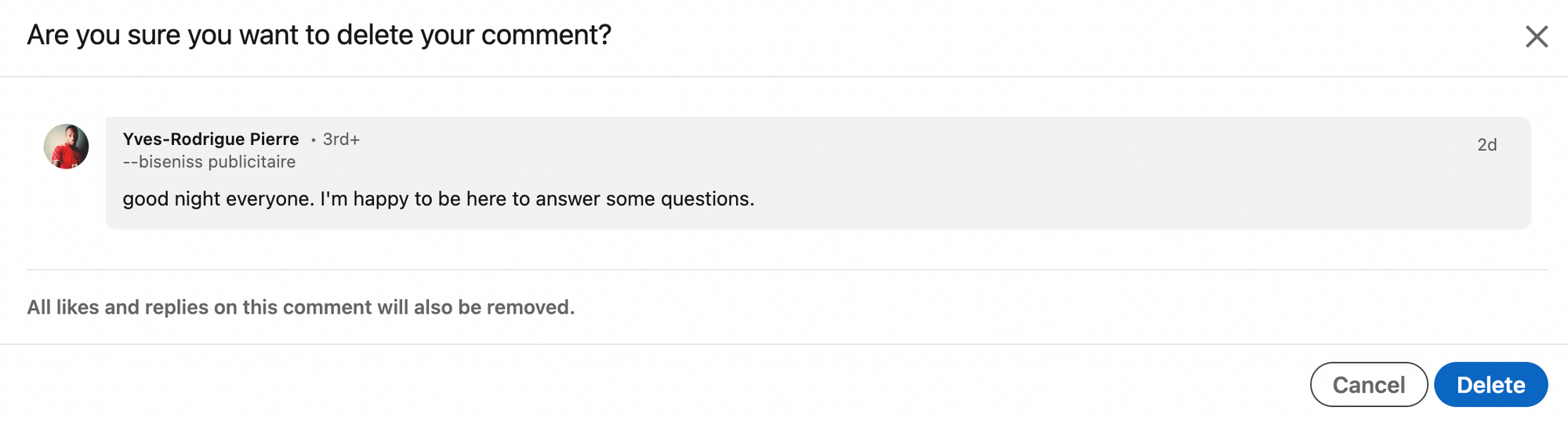 How To Delete Comments On LinkedIn
