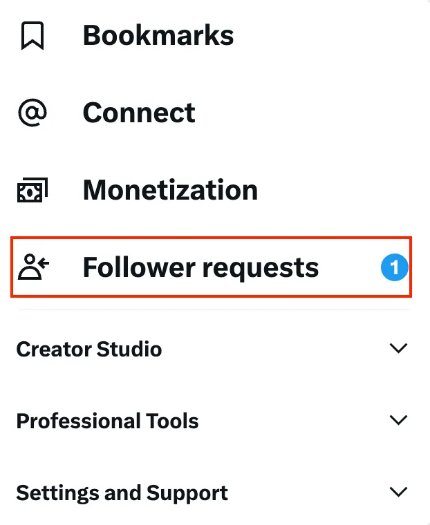 How To Review A Follow Request On A Private Twitter Account Step 2
