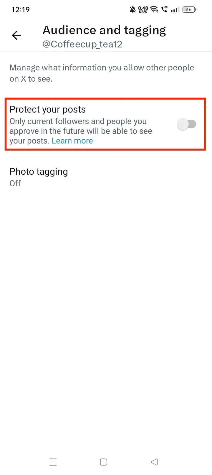 How To Make Twitter Account Private On Android & iOS Step 6