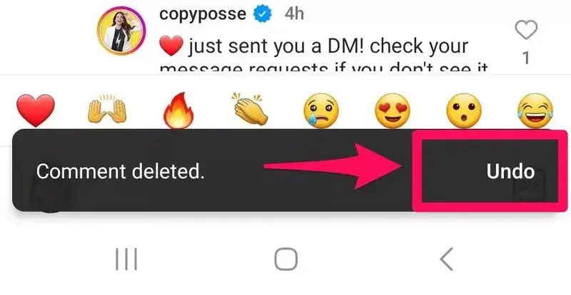 Undo Delete