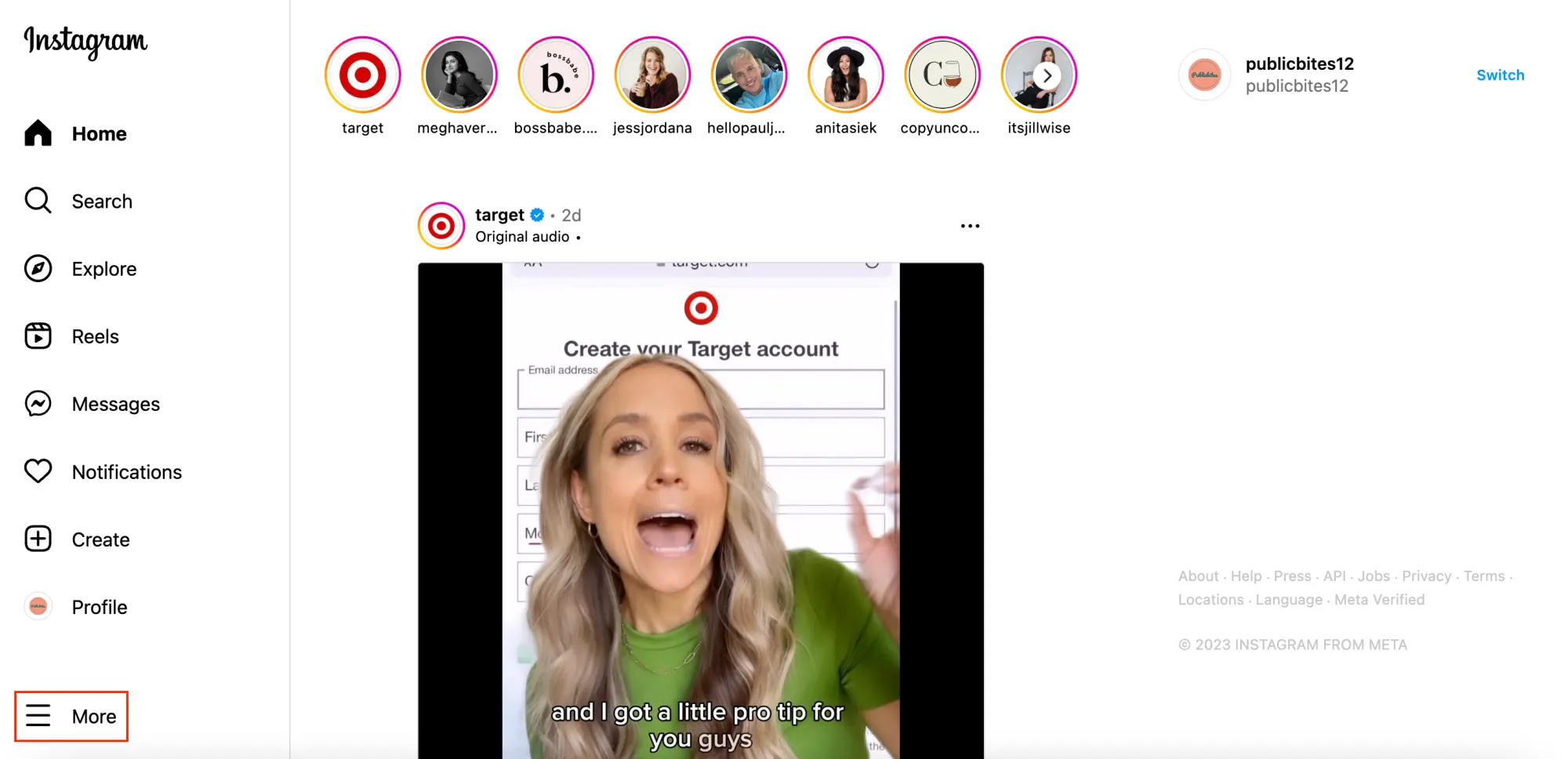 How To See Posts You Liked On Instagram: On PC Step 2