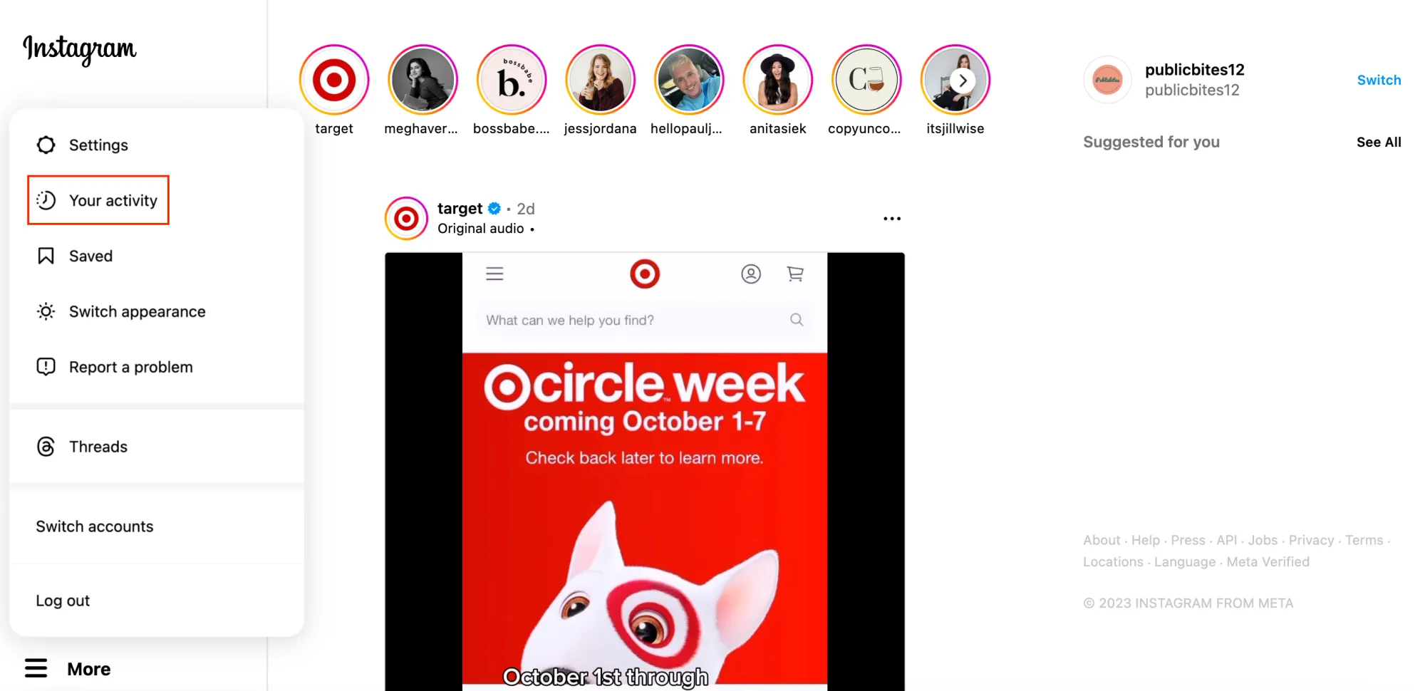 How To See Posts You Liked On Instagram: On PC Step 3
