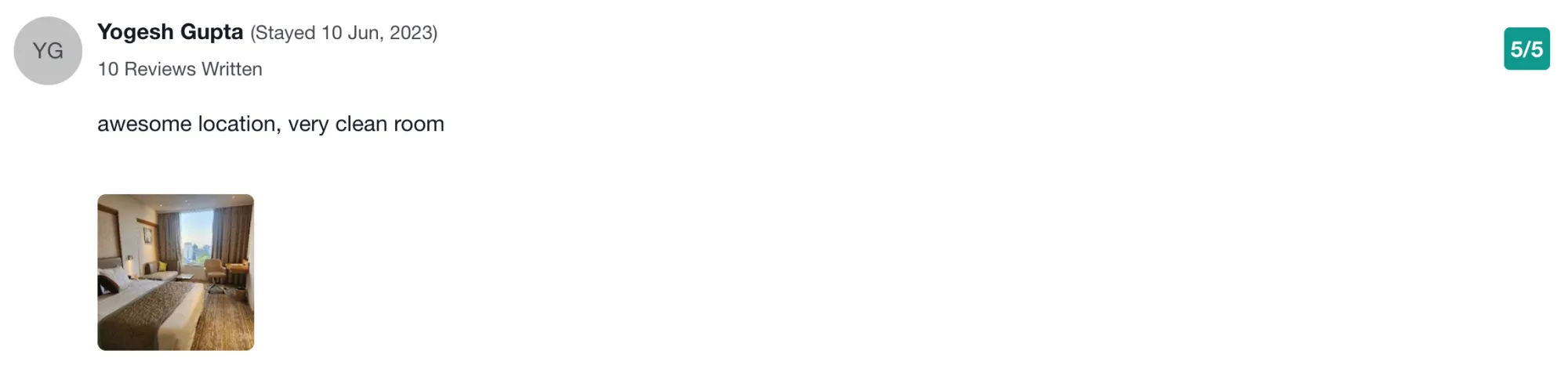 Hotel Review Example