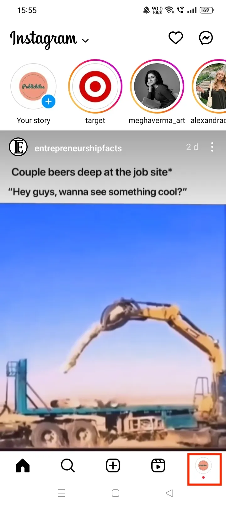 How To See Posts You Liked On Instagram Step 1