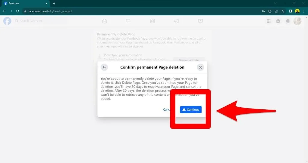 How to Delete a Facebook Page from Desktop