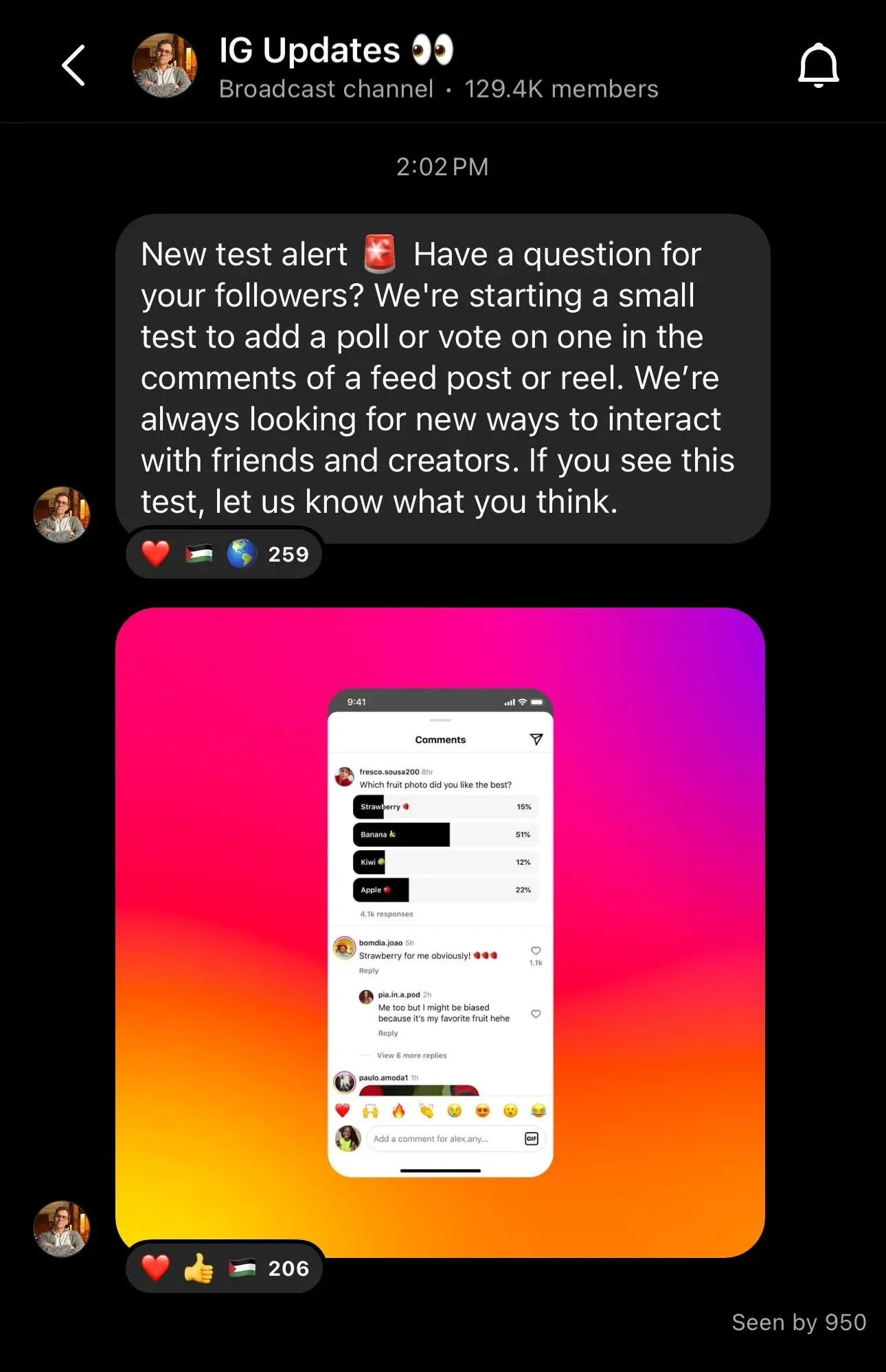 Instagram Testing Polls In Comments